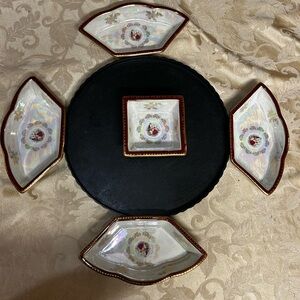 Vintage  classic porcelain Czech Republic serving set